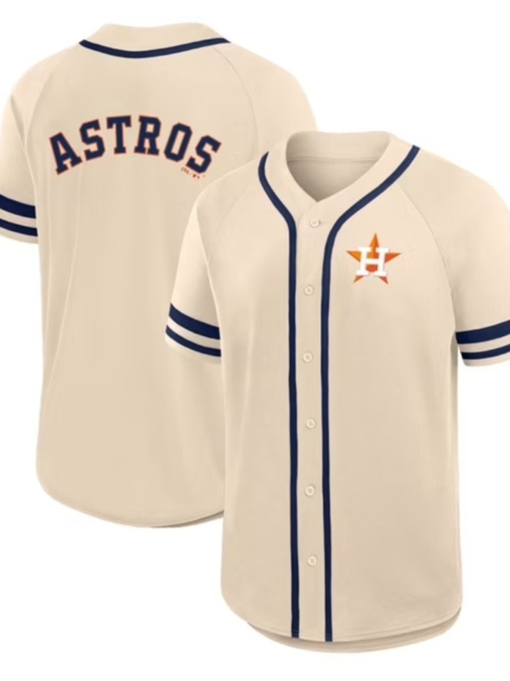 Houston Astros MLB Mens Size XXL Short-Sleeve Vintage Style Baseball Jersey